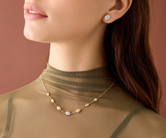 MARCO BICEGO 18KY SIVIGLIA STATION NECKLACE WITH DIAMONDS