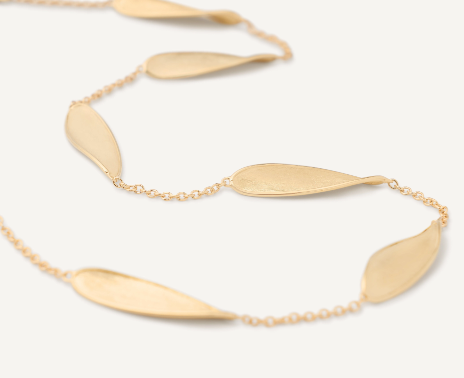 MARCO BICEGO 18KY LUNARIA STATION SHORT NECKLACE
