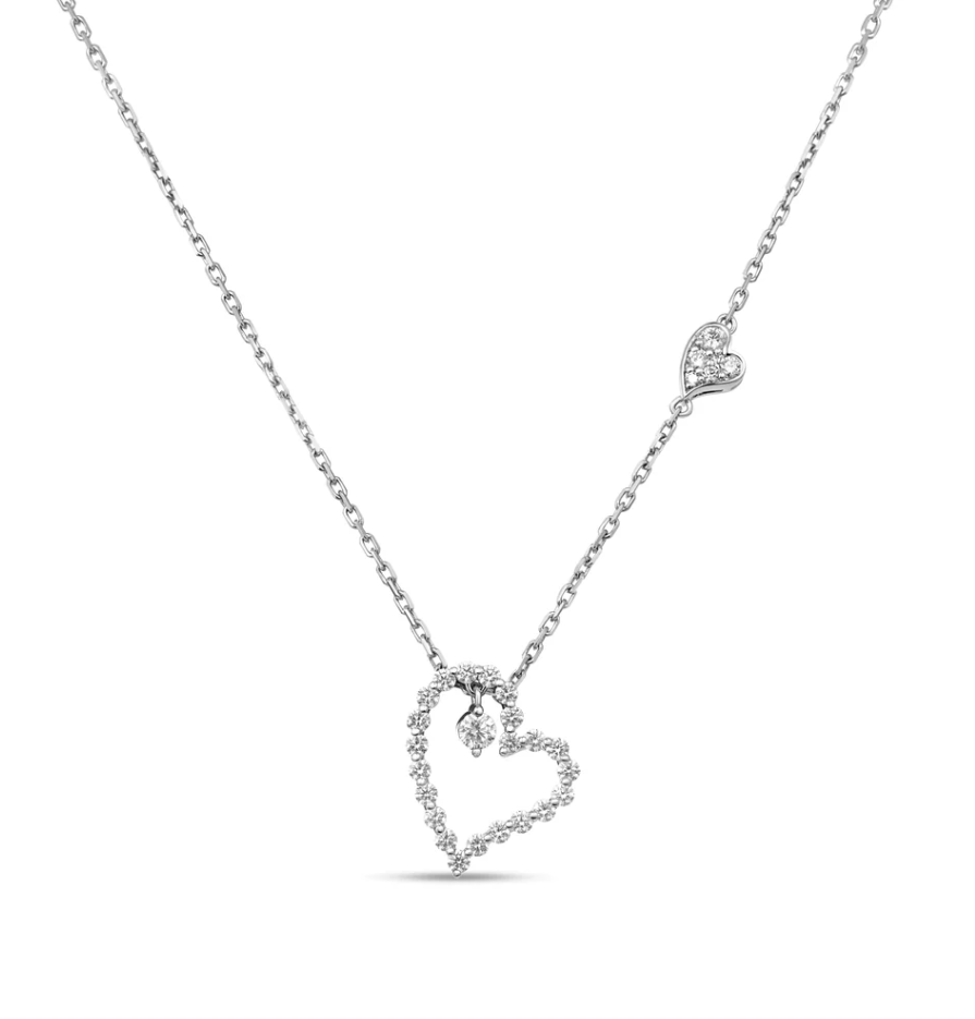 DIAMOND PRINCESS HEART NECKLACE