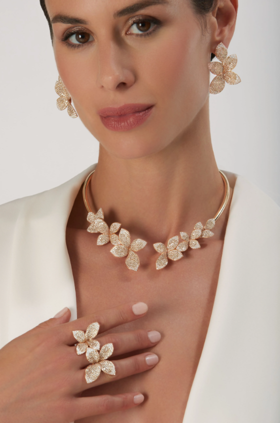 PASQUALE BRUNI 18KR GIARDINI SEGRETI MULTI FLOWER COLLIER