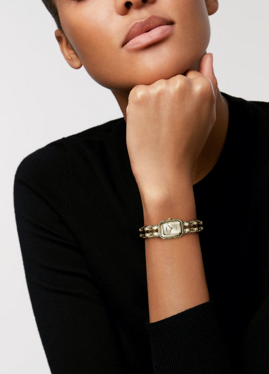 CHANEL PREMIERE ICONIC CHAIN GOLDEN BROWN WATCH