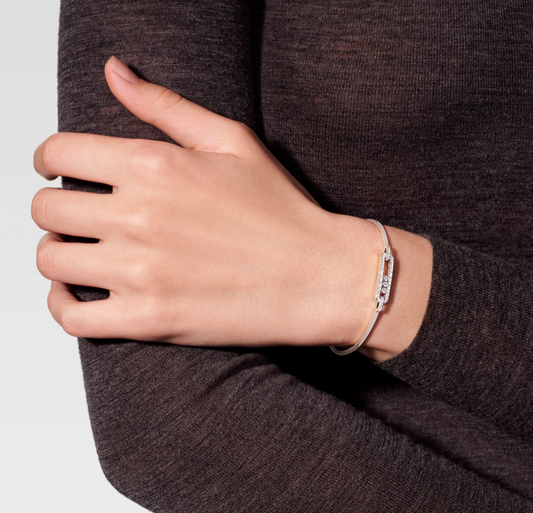 MESSIKA 18KW MOVE CLASSIQUE BANGLE, SMALL MODEL