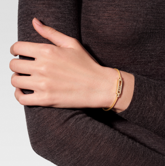 MESSIKA 18KY MOVE CLASSIQUE BANGLE, SMALL MODEL