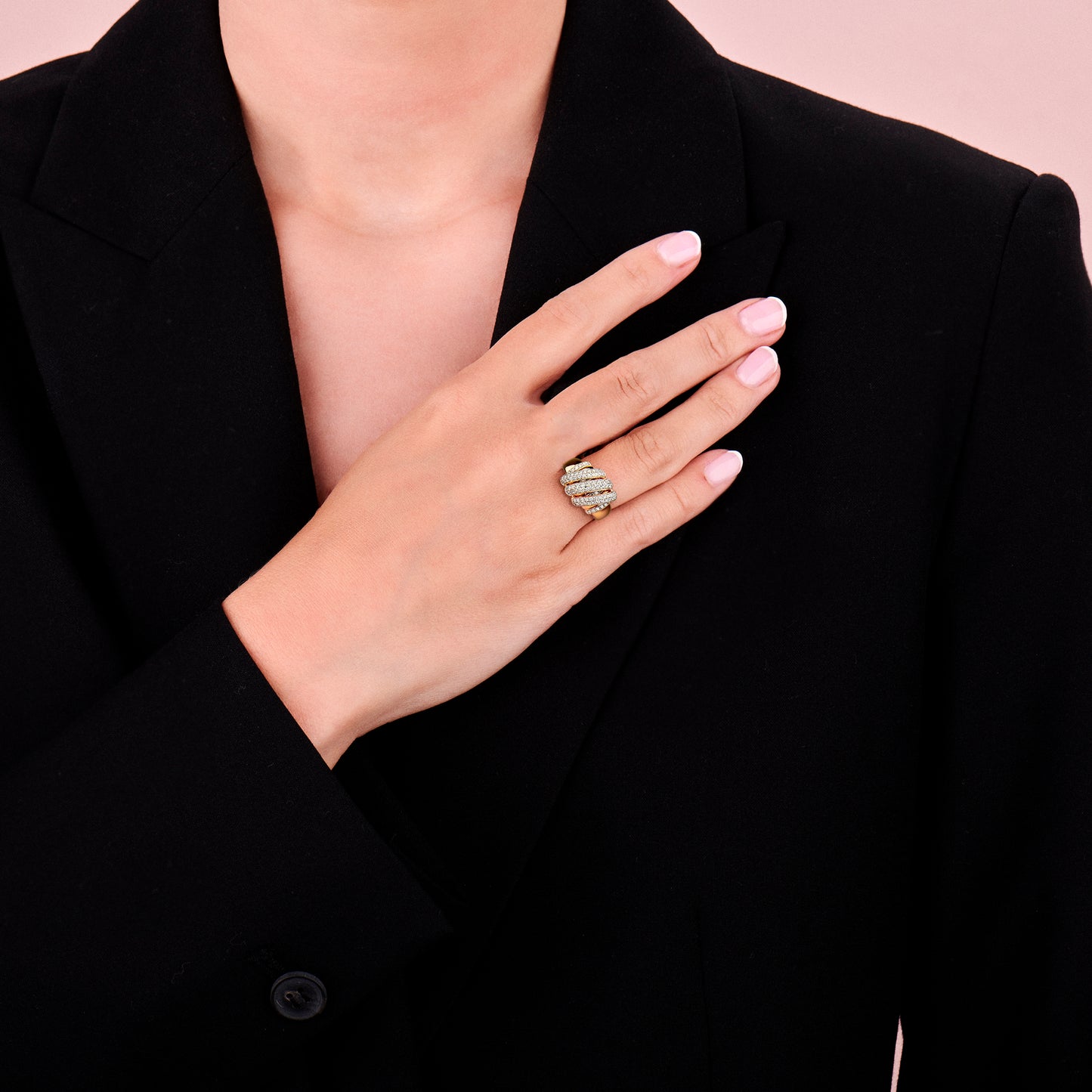 TIRISI 18KY DIA FASH RING
