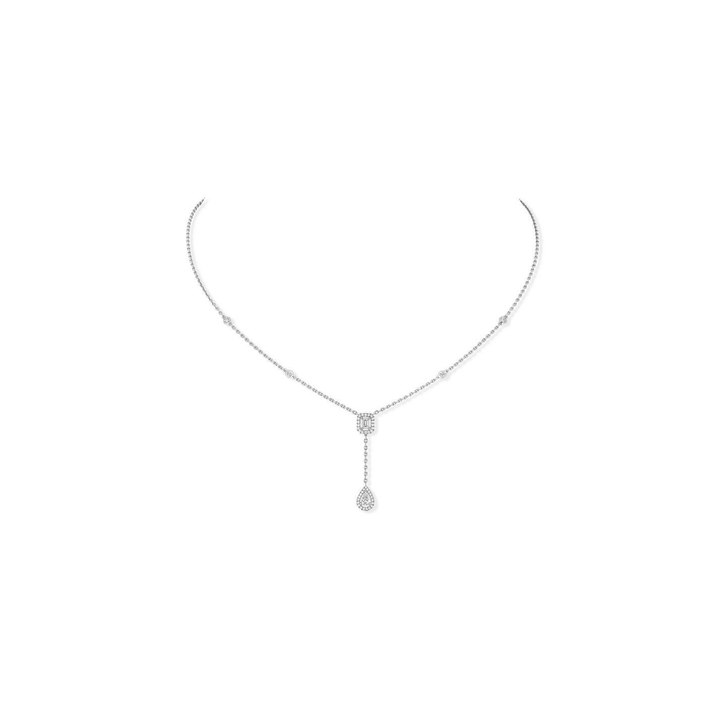 18KW MY TWIN TIE NECKLACE