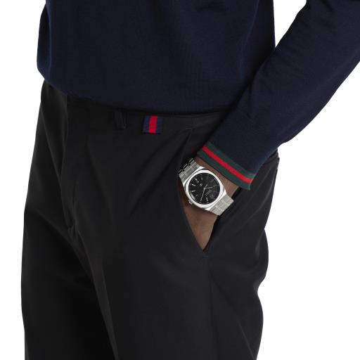 40MM SS GUCCI 25H BLACK DIAL WATCH