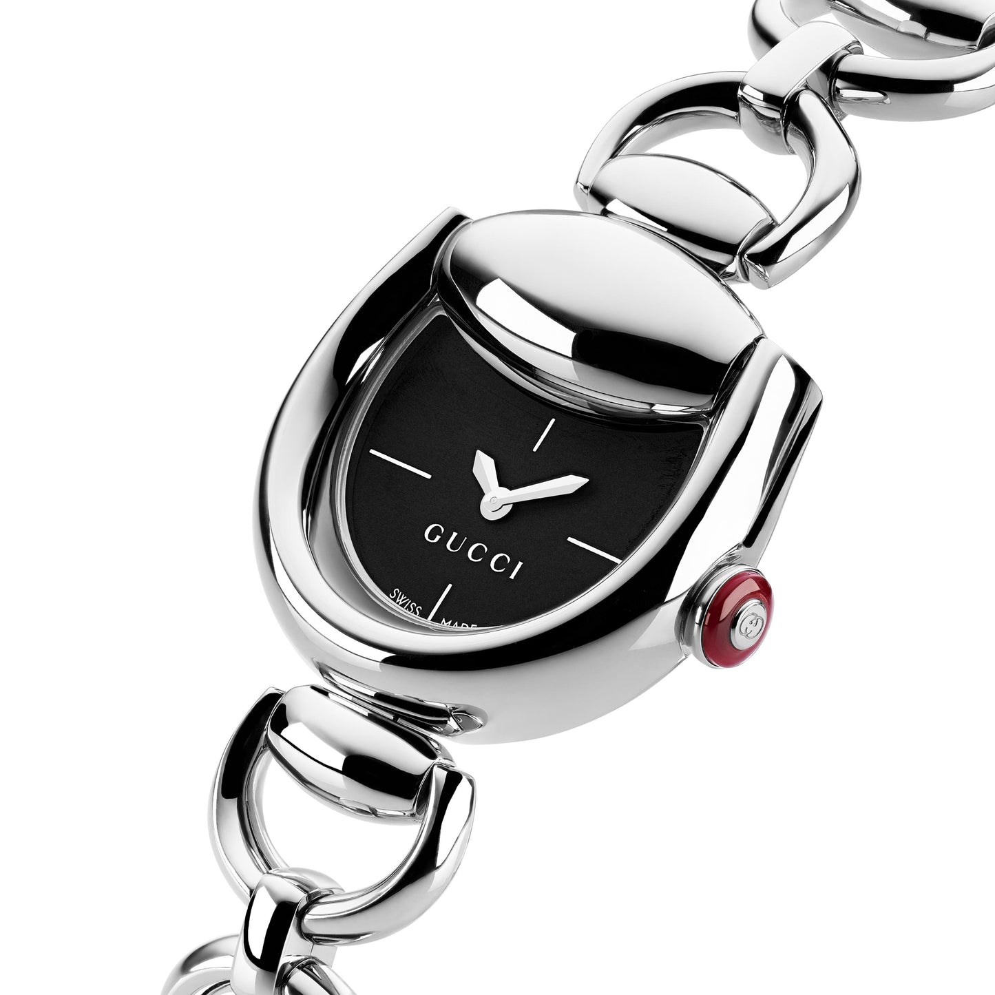 SS HORSEBIT BLACK DIAL WATCH
