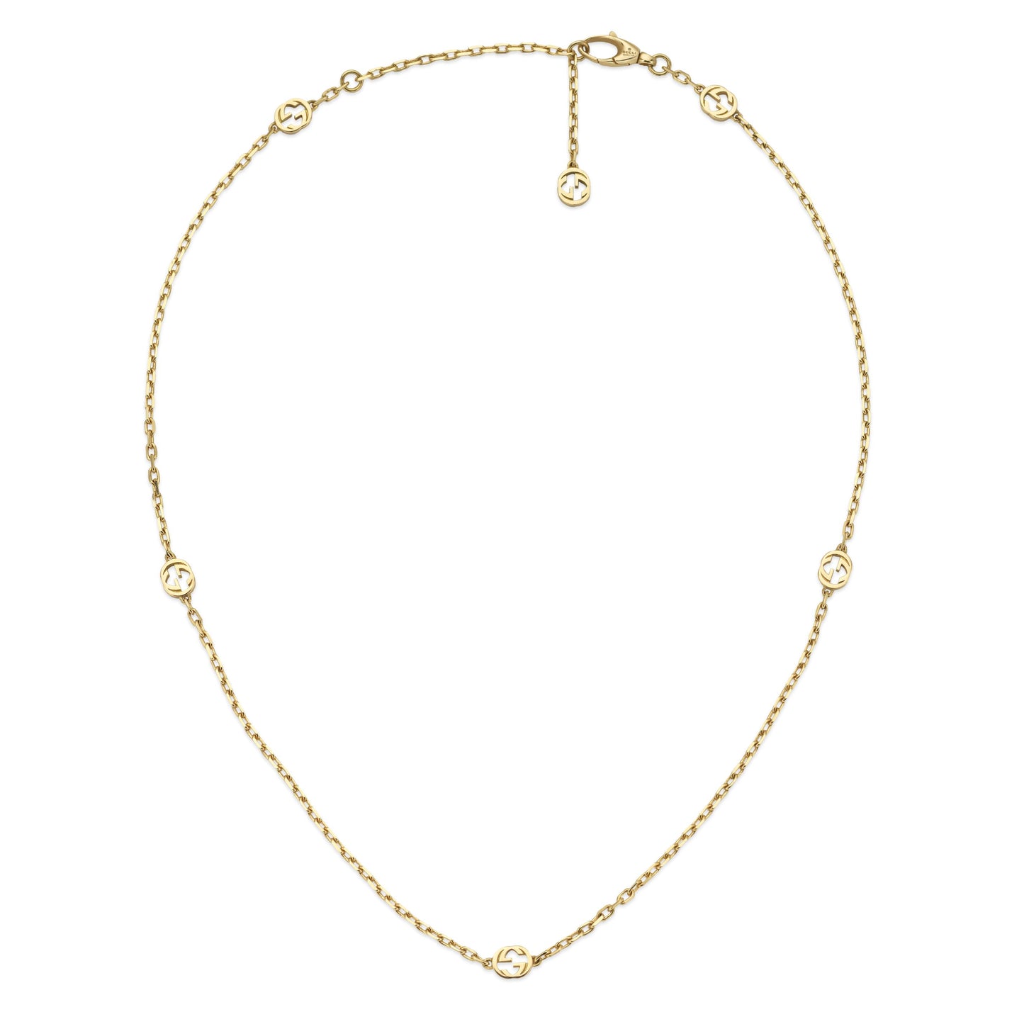 18KY INTERLOCKING G NECKLACE
