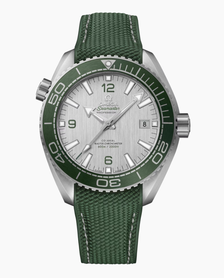 43.5MM SS PLANET OCEAN 600M GREEN BEZEL AND RUBBER STRAP