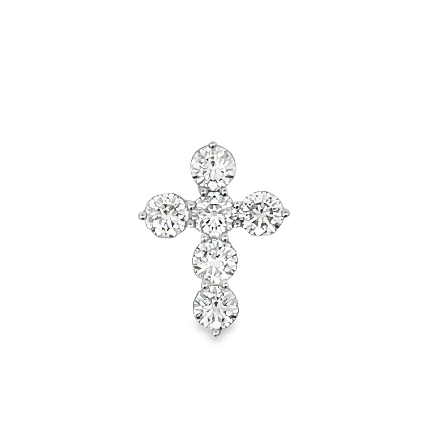 18KW DIAMOND CROSS PENDANT