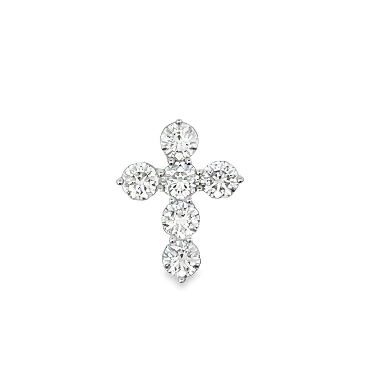 18KW DIAMOND CROSS PENDANT