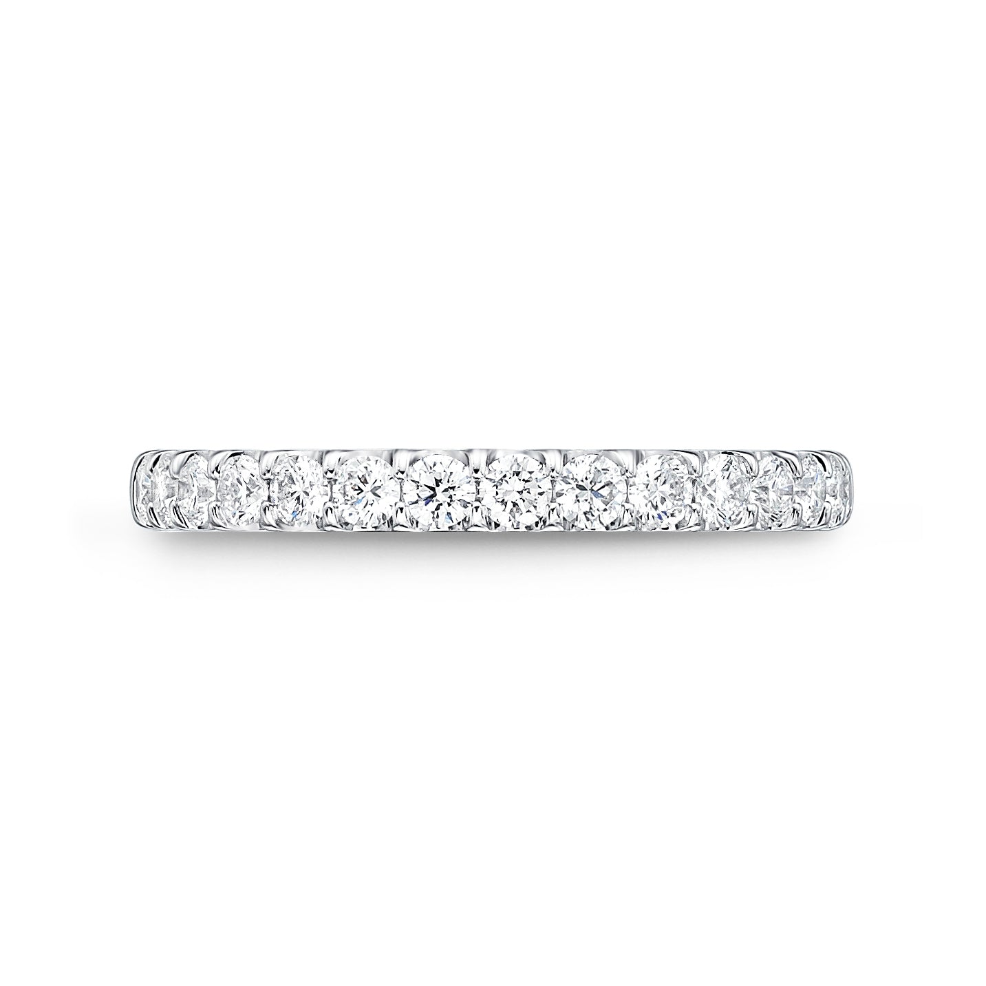 18KW ODESSA DIAMOND HALFWAY WEDDING BAND