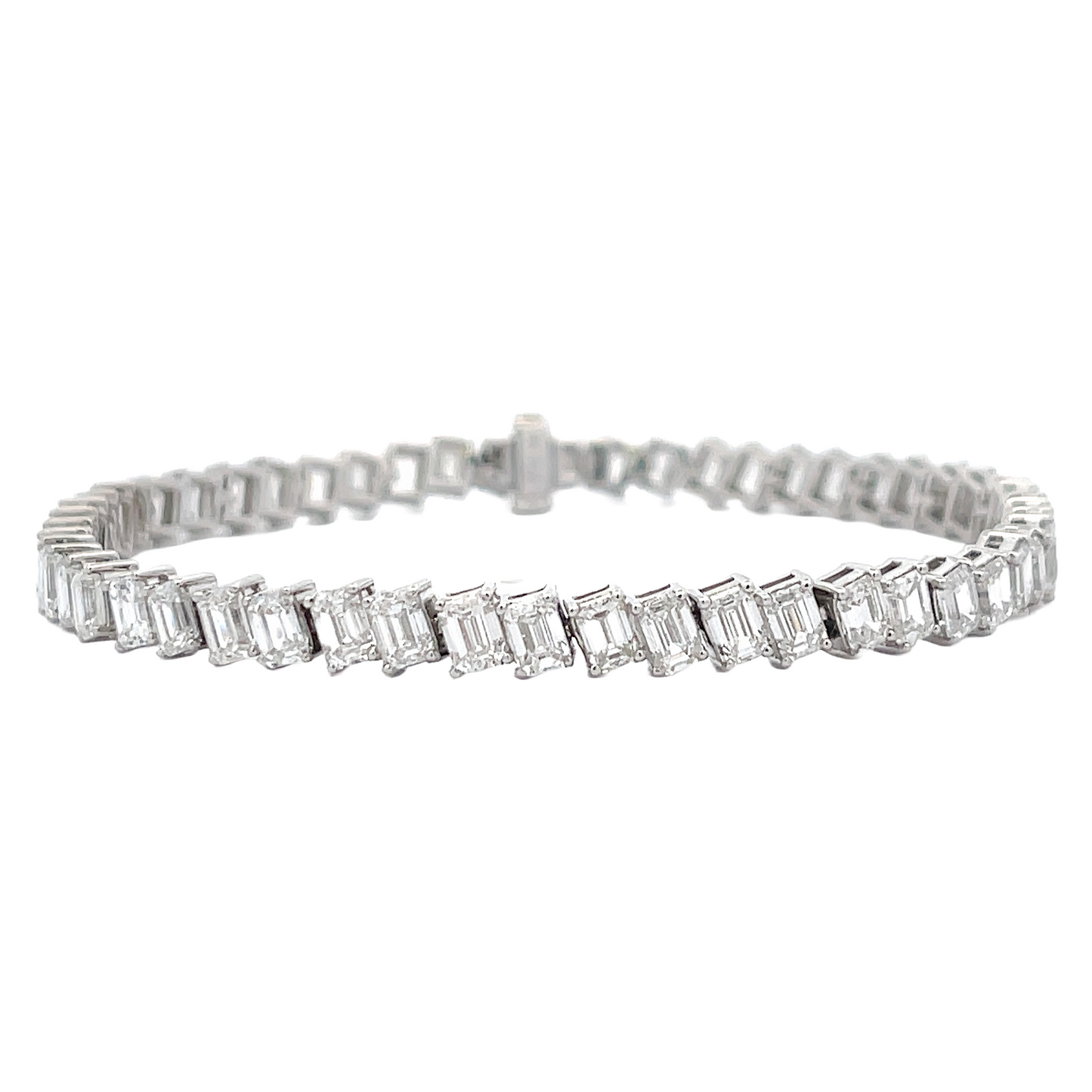 14KW EM CUT DIA 11.08CT BRACELET