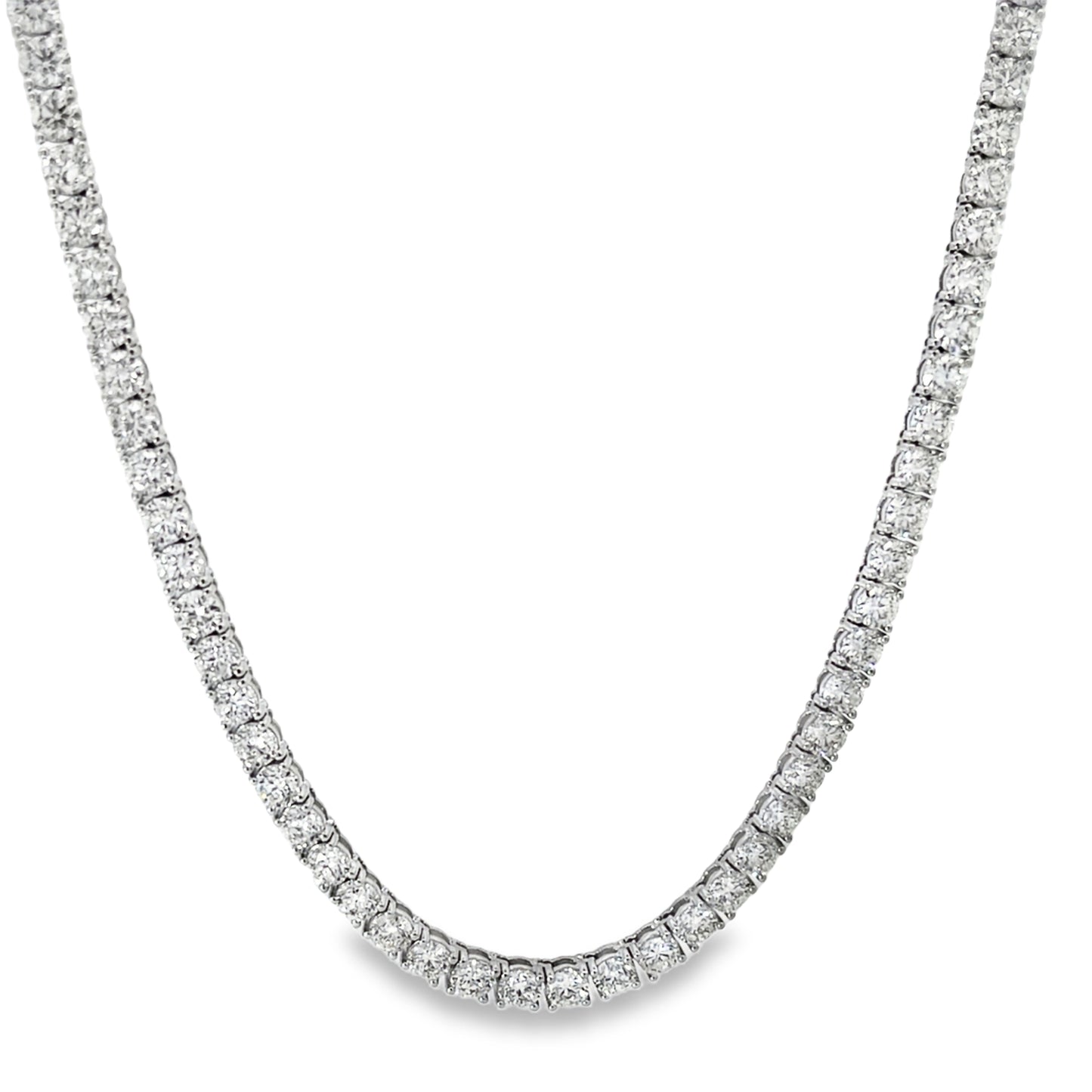 18KW DIAMOND TENNIS NECKLACE