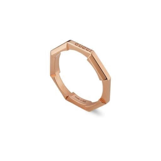 18KY 3MM LINK TO LOVE RING