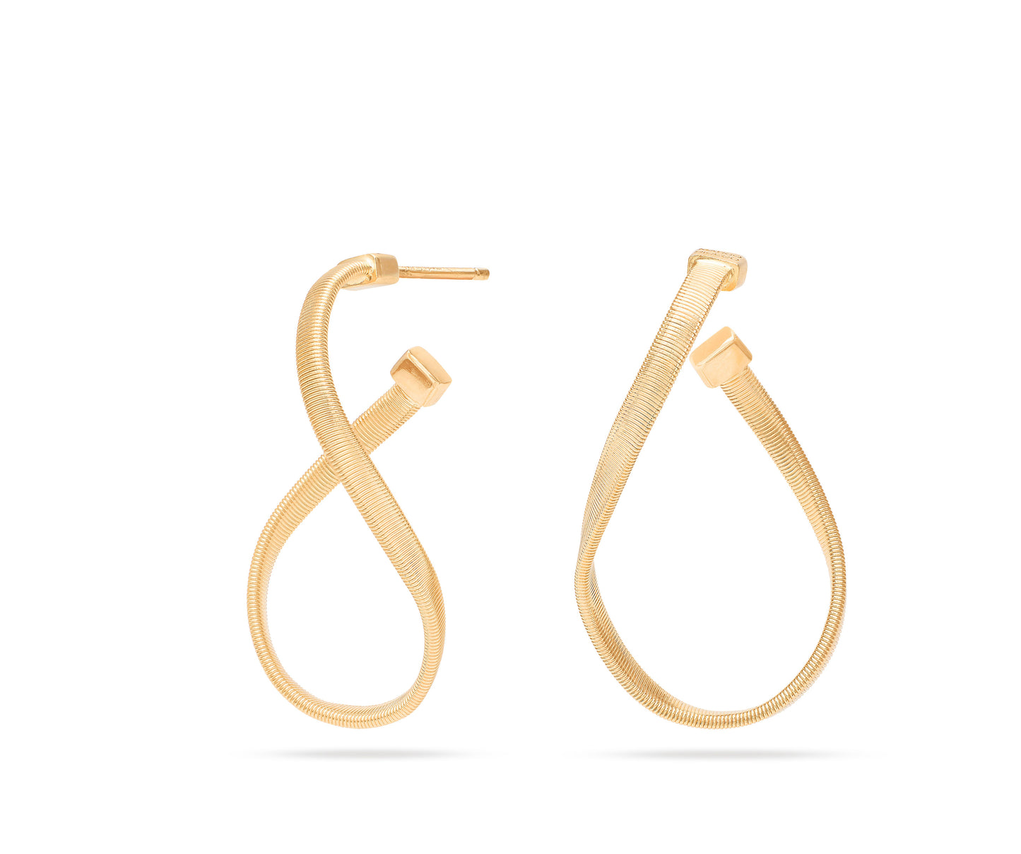 18KY MARRAKECH FASHION TWIST DROP EARRINGS