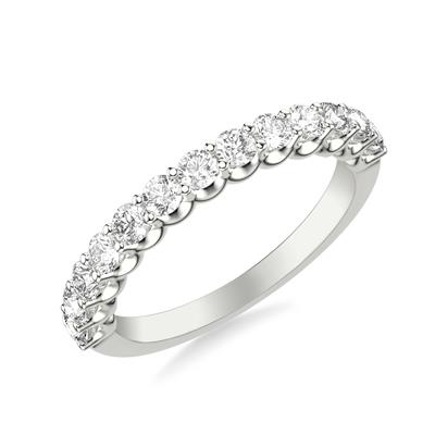 18KW PWAY RD DIA .78CT BAND FINGER SIZE 3.5