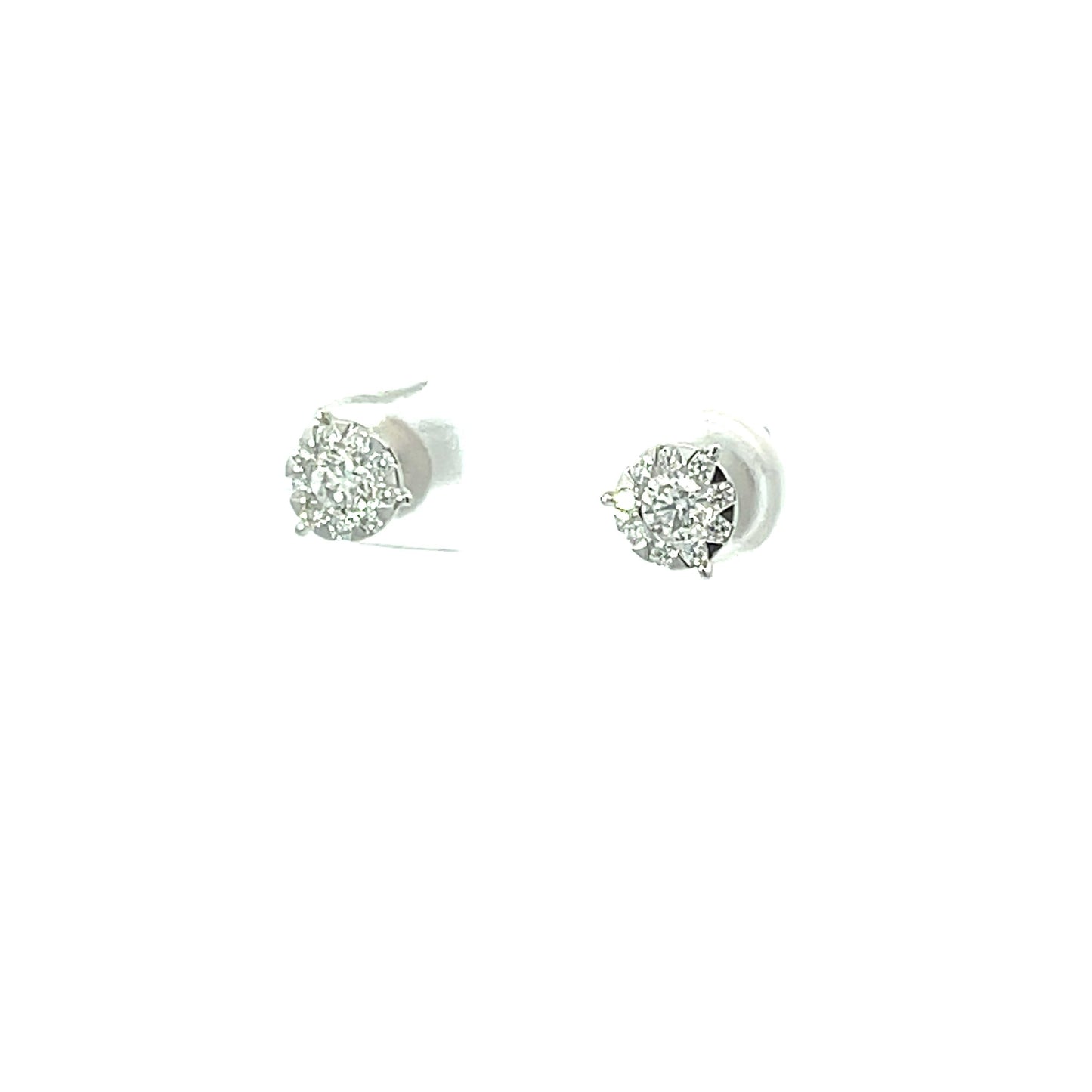 18KW DIAMOND BOUQUET STUDS