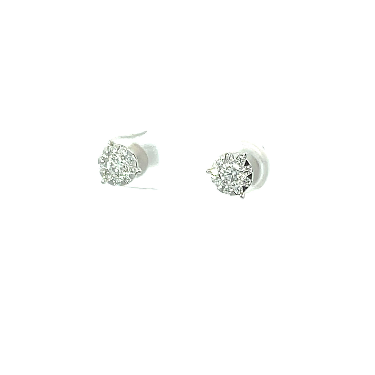 18KW DIAMOND BOUQUET STUDS