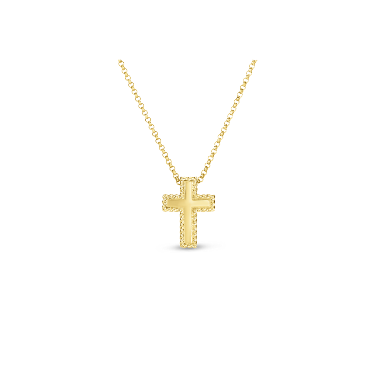 18KY PRINCESS CROSS PENDANT