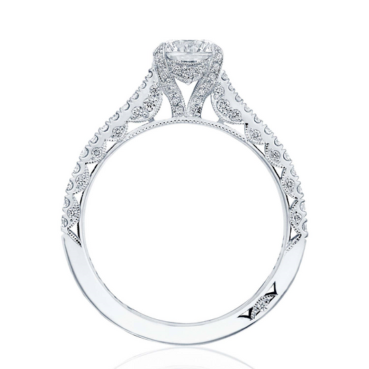 PLAT PETITE FRENCH PAVE DIA SEMI MTG .44TWT