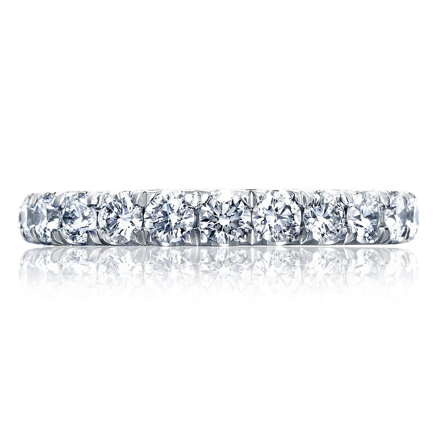 PLATINUM 3/4 WAY DIAMOND WEDDING BAND 1.50TWT