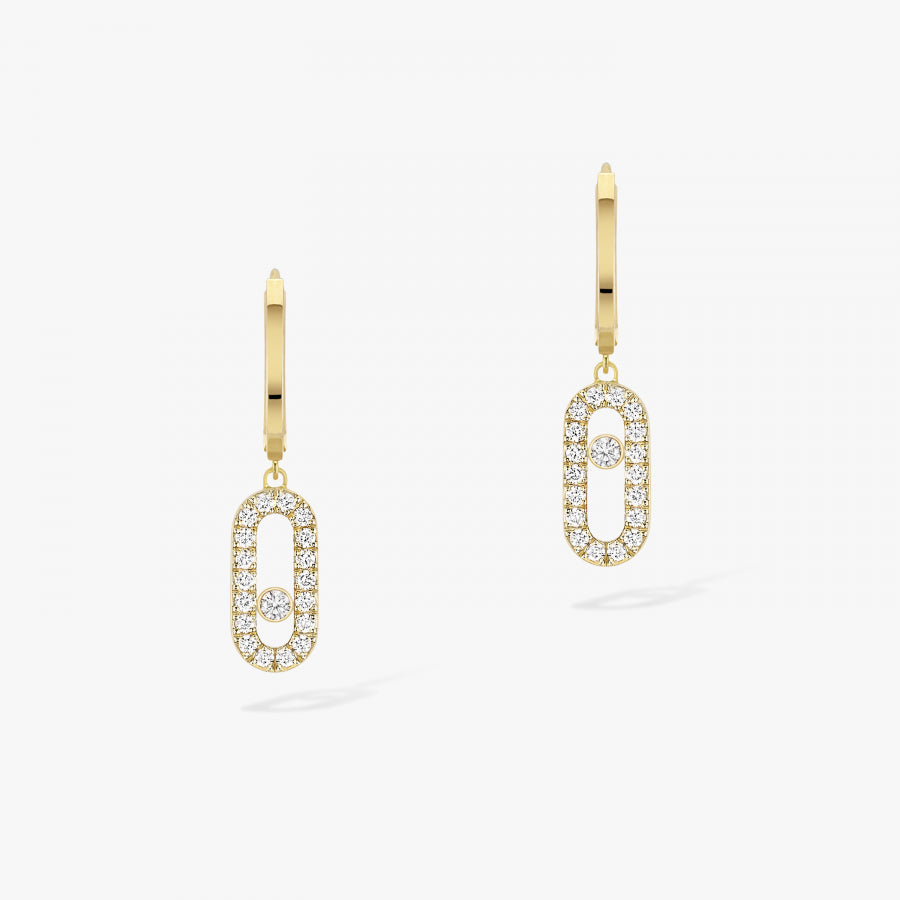 18KY MOVE UNO HOOP EARRINGS