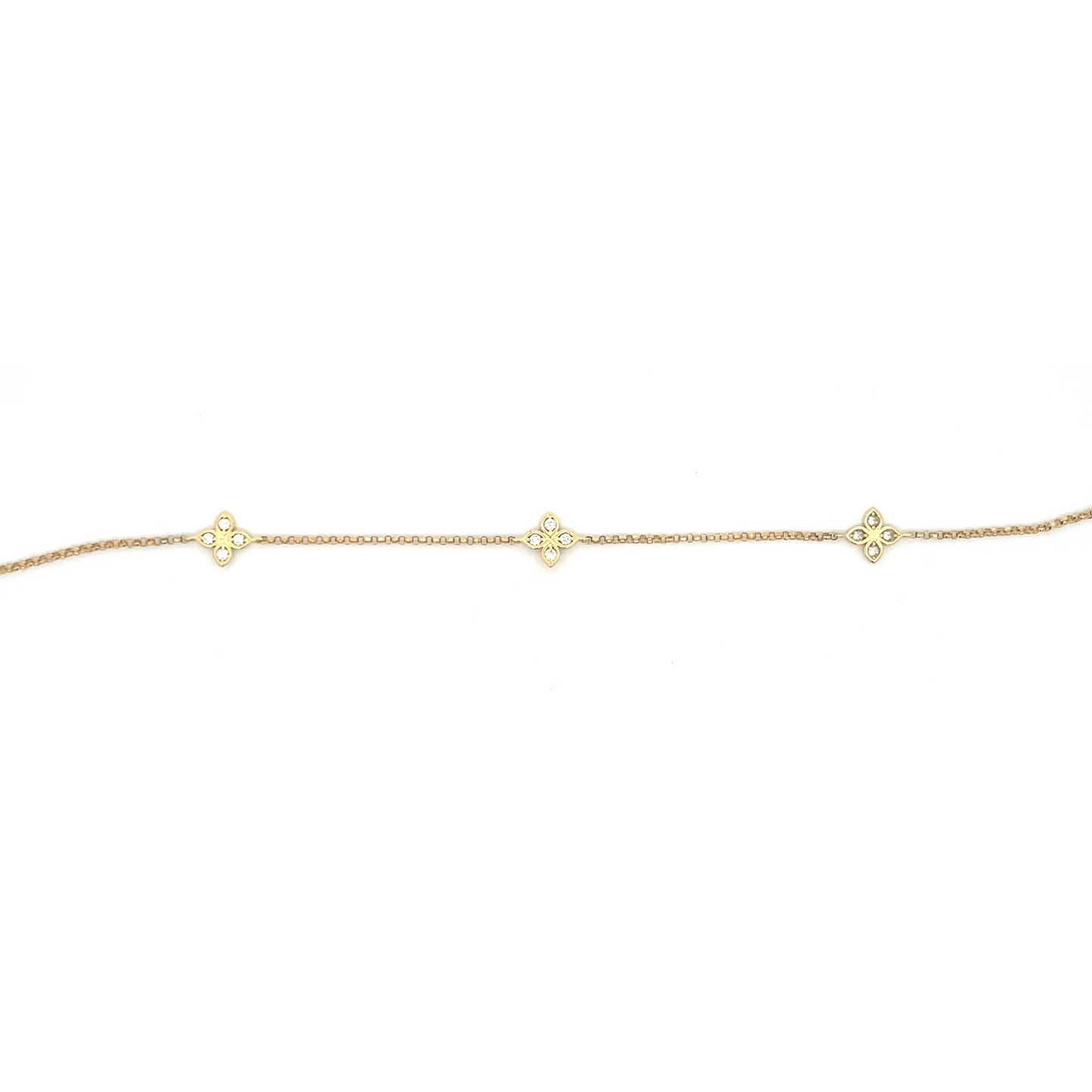 18KY DIAMOND LOVE BY THE YARD 3" STATION BRAC