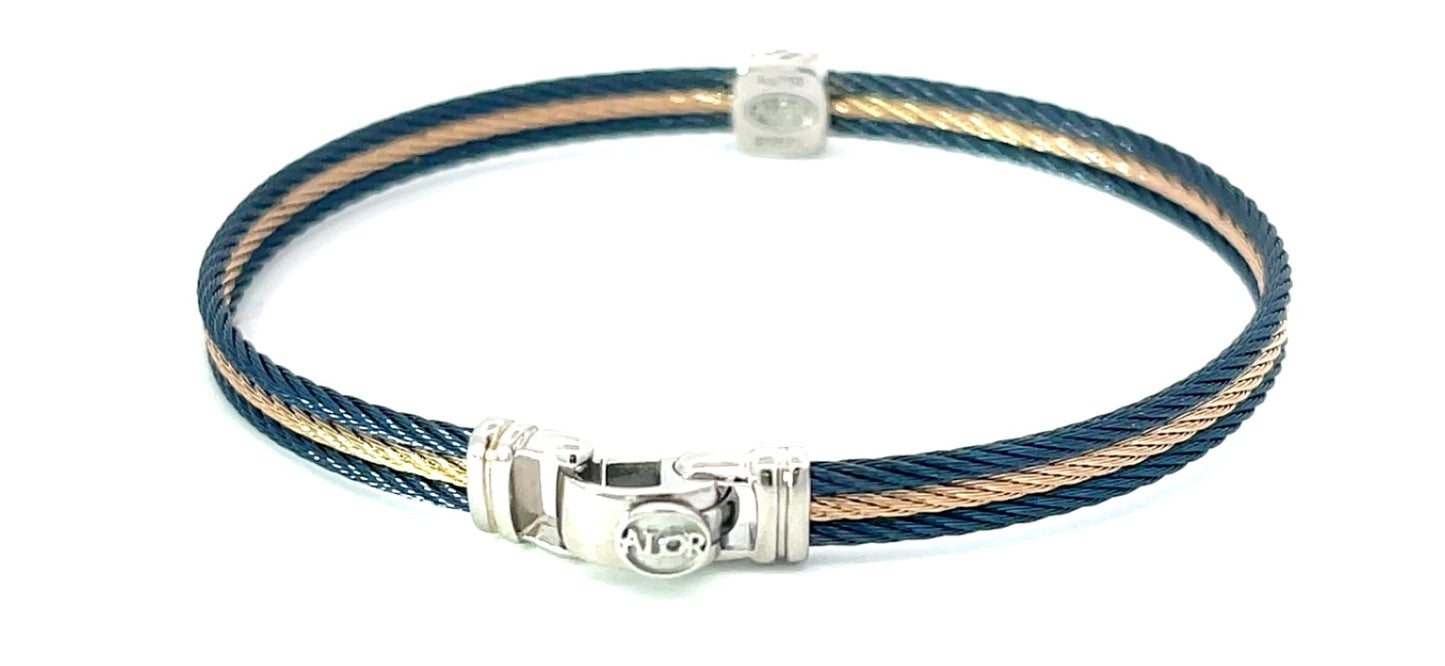 BLUE/CARN CABLE BRAC W/SQ DIA STAT