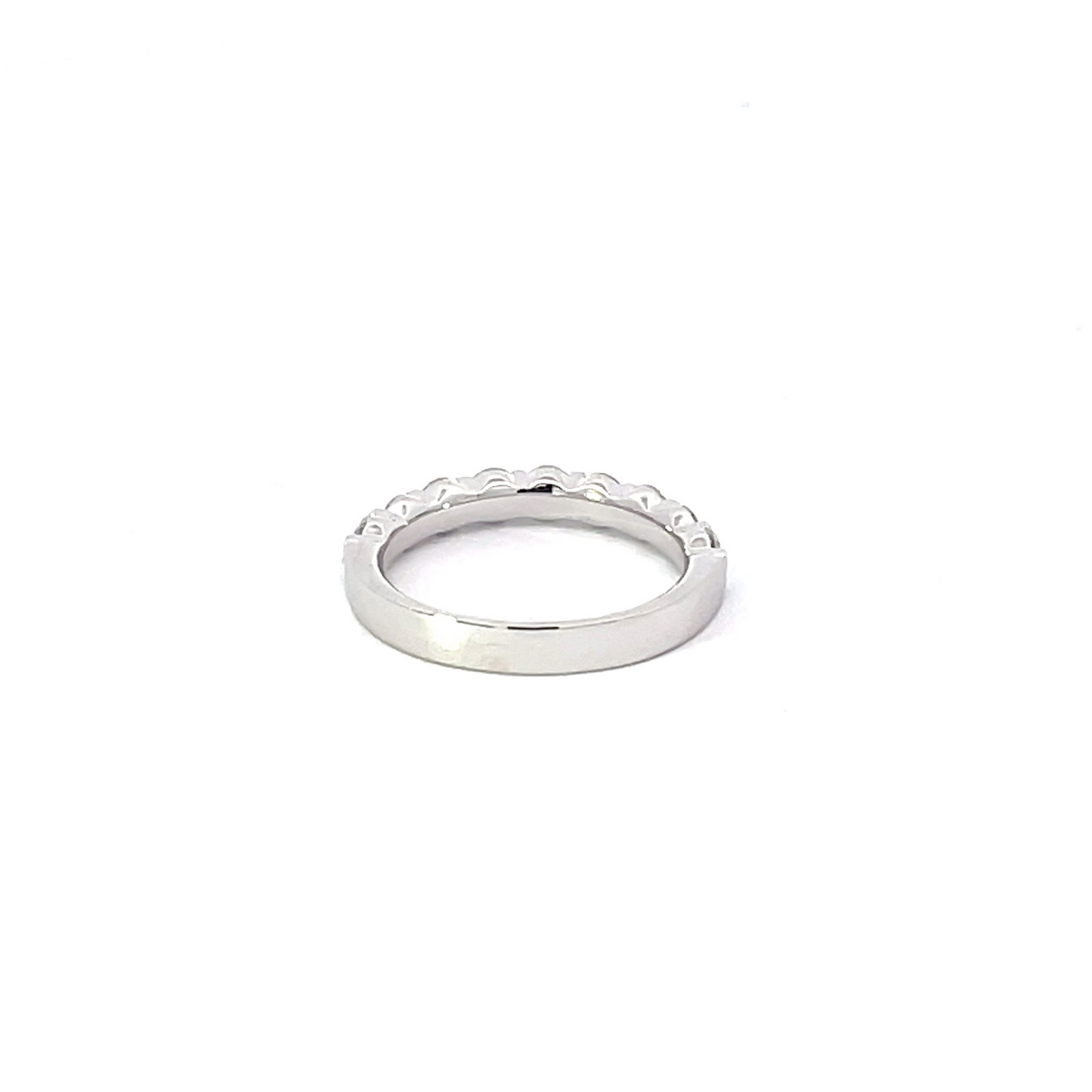 PETITIE PLATIUM DIAMOND HALFWAY BAND