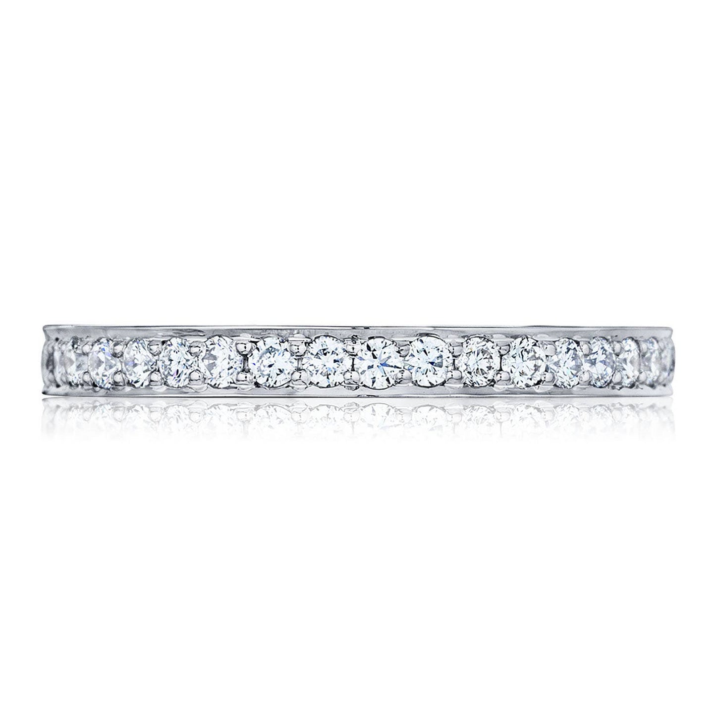PLATINUM 1/2 WAY DIAMOND BAND .29TWT