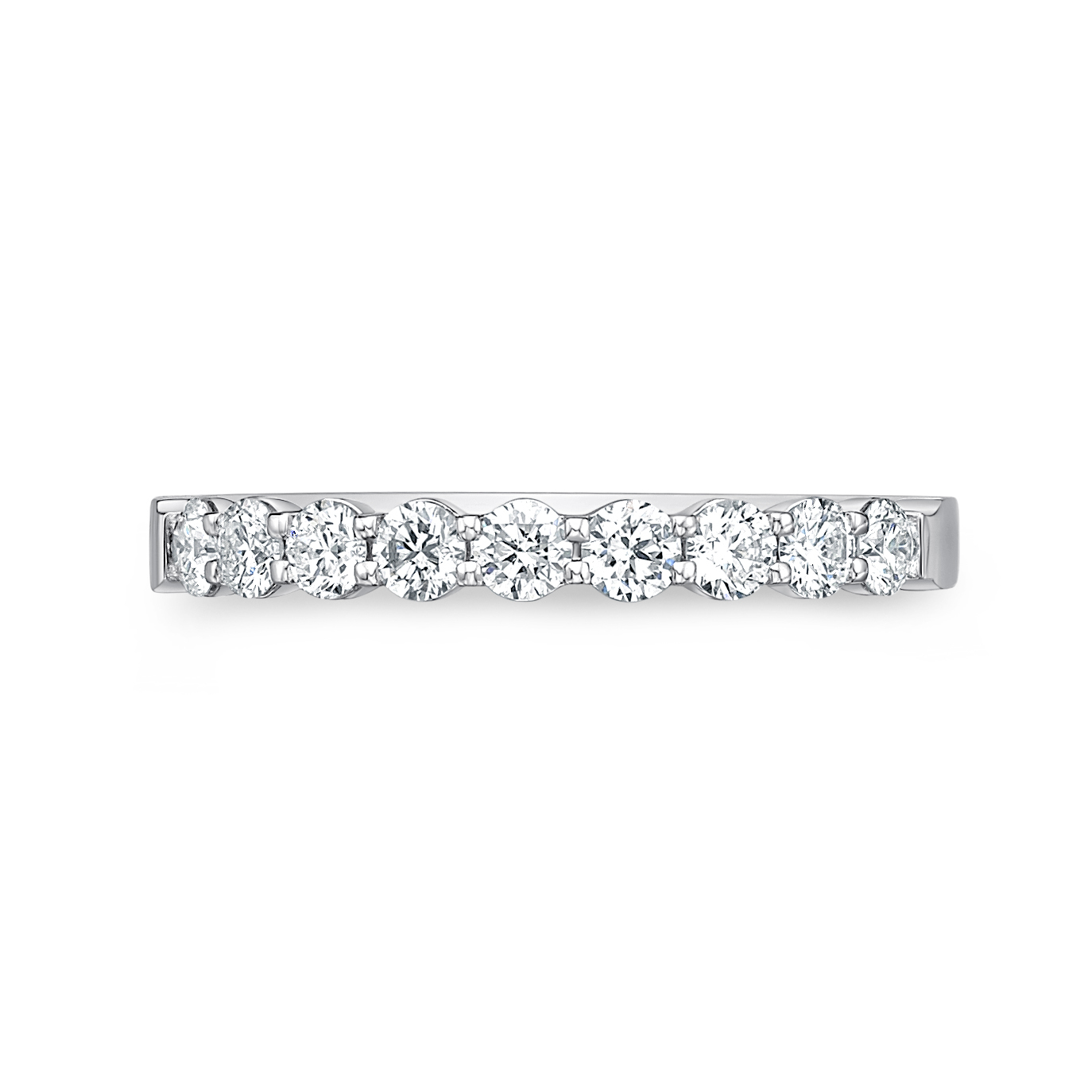 PLATINUM PETITE DIAMOND .52CTW BAND