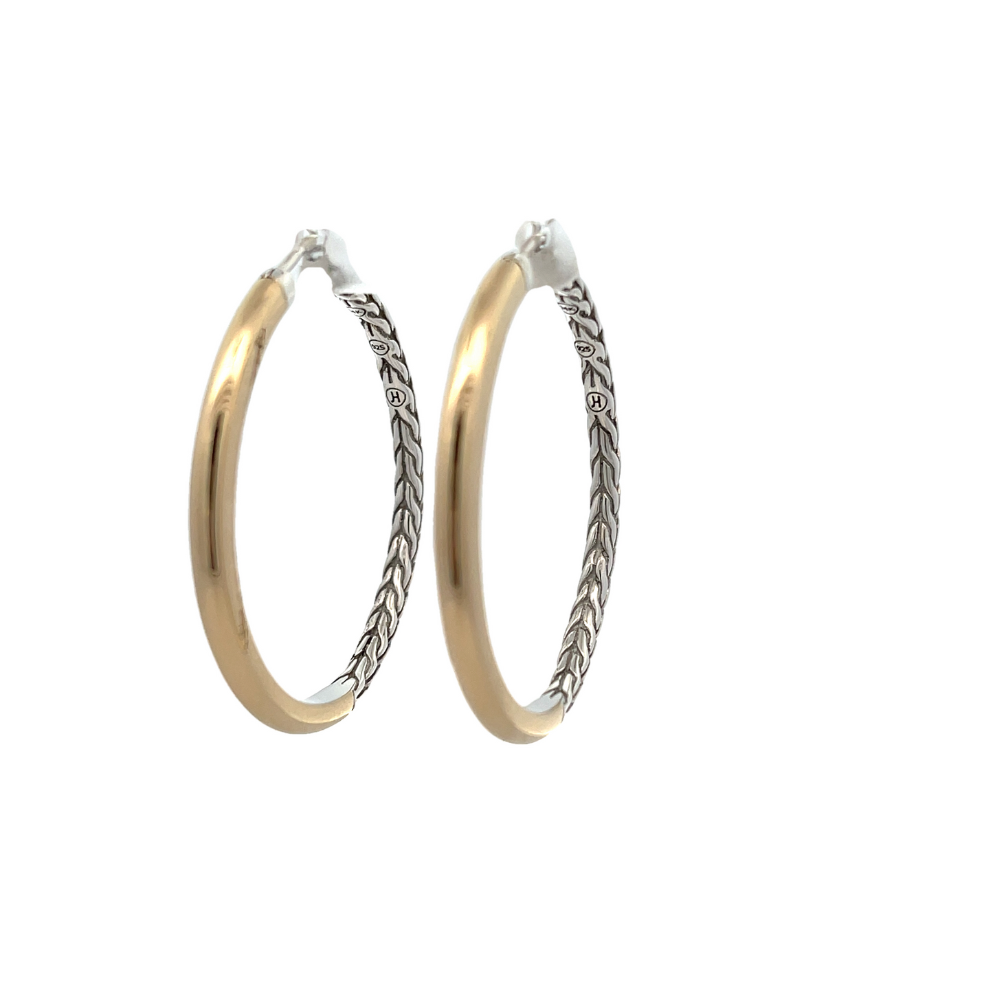 SS/14KY ESSENTIALS MEDIUM HOOP EARRINGS