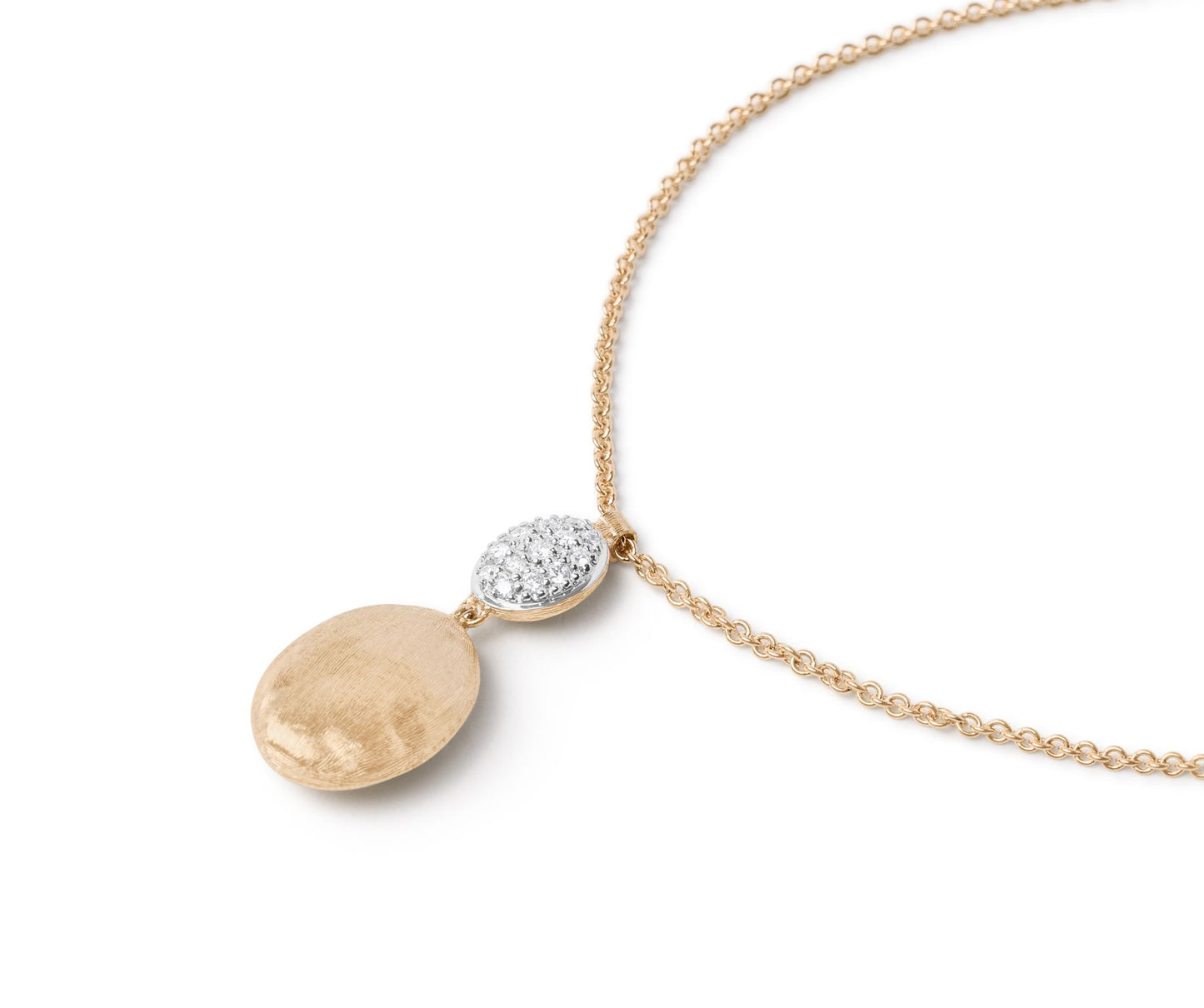 18KT GOLD NECKLACE W/0.10 CTW CB1690-B