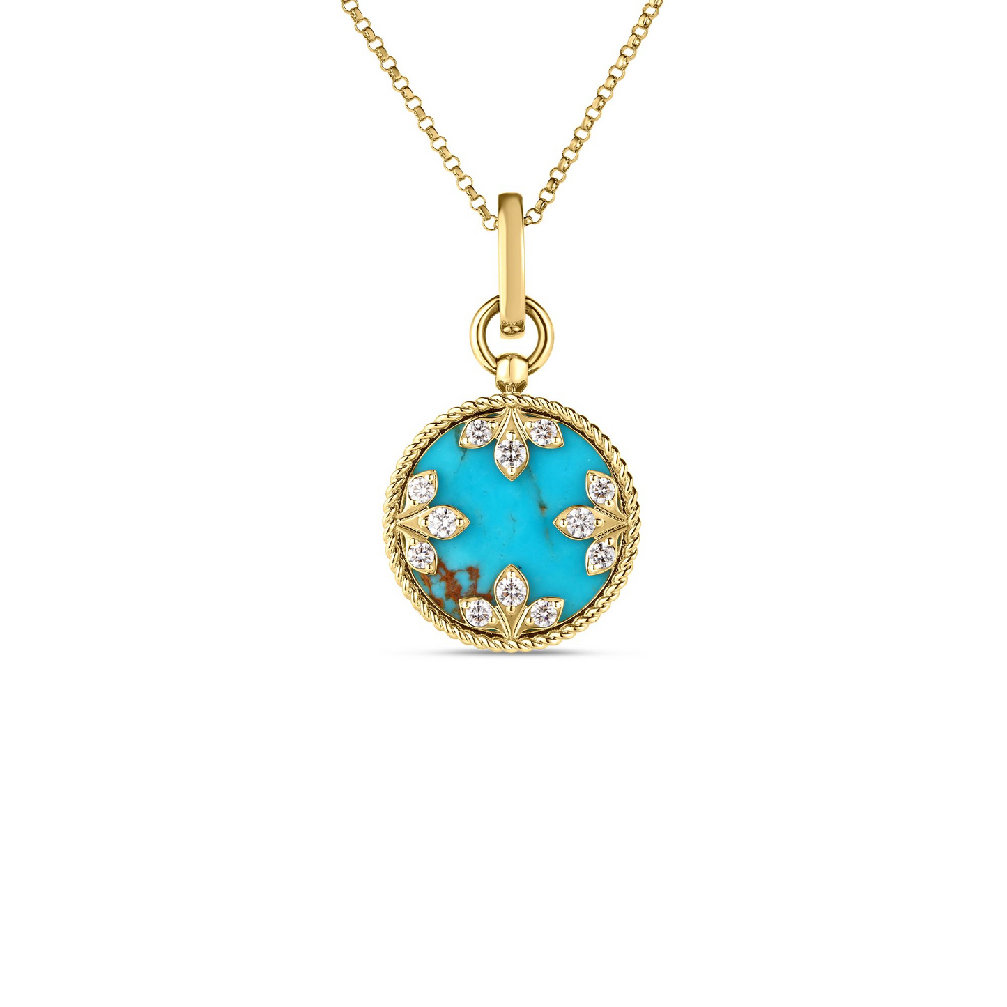 18KY VENETIAN MEDALLIONS MEDIUM PENDANT NECKLACE