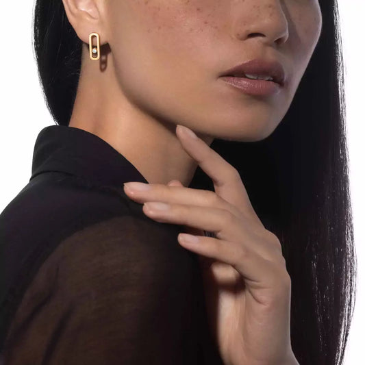 MESSIKA 18KY MOVE UNO STUD EARRINGS