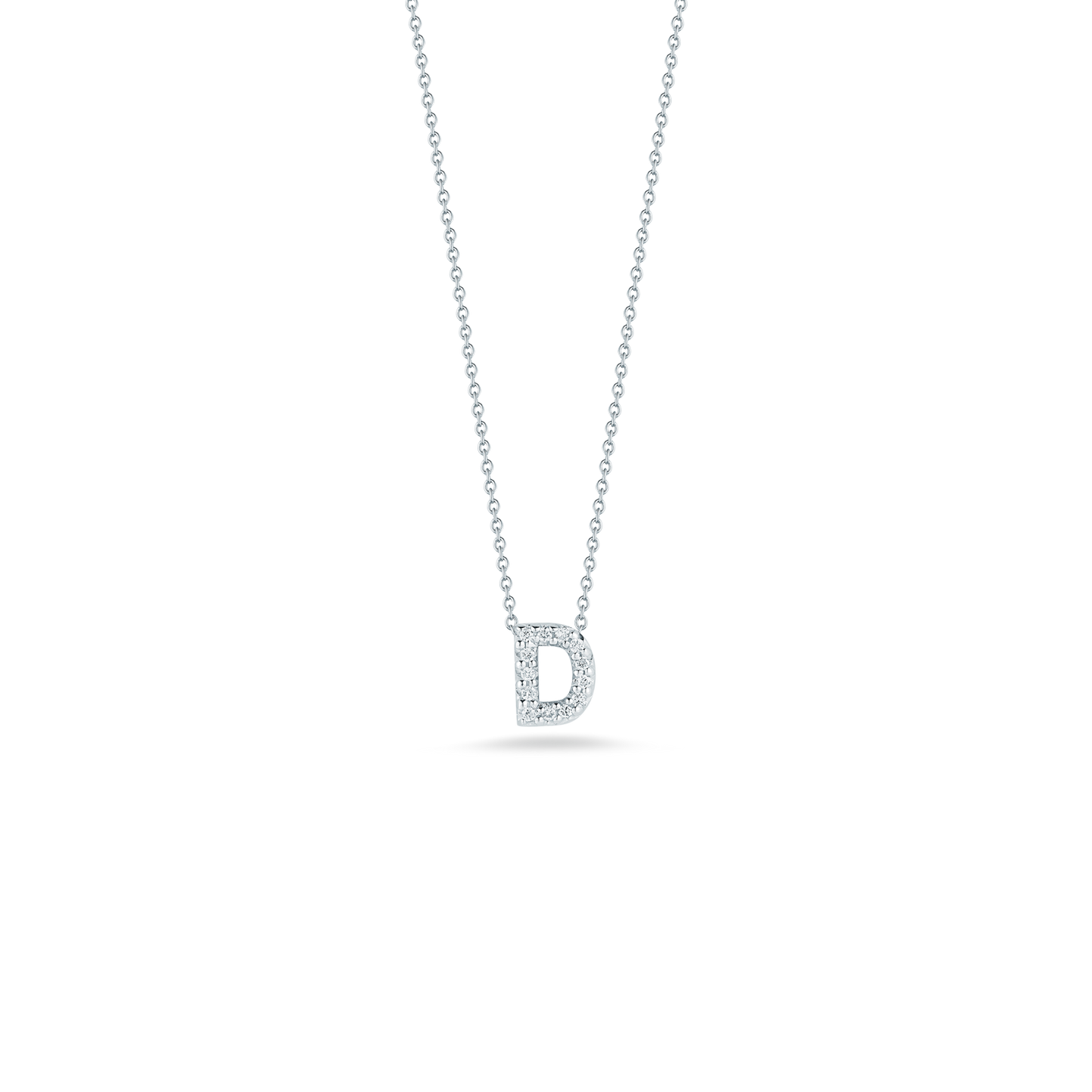 18KW TINY TREASURES DIAMOND LOVE LETTER NECKLACE