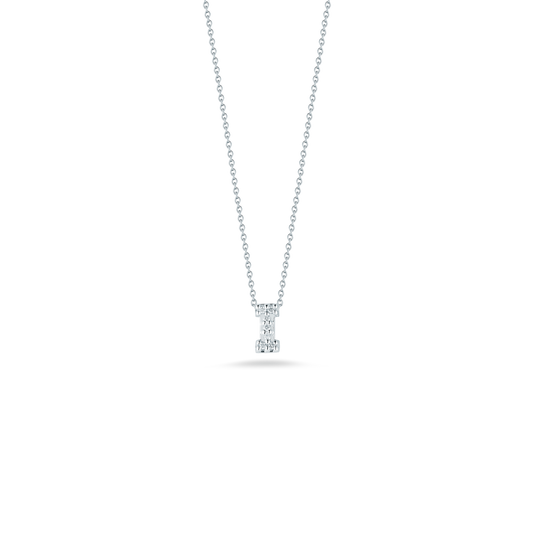 18KW TINY TREASURES DIAMOND LOVE LETTER NECKLACE