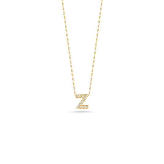18KY TINY TREASURES DIAMOND LOVE LETTER NECKLACE