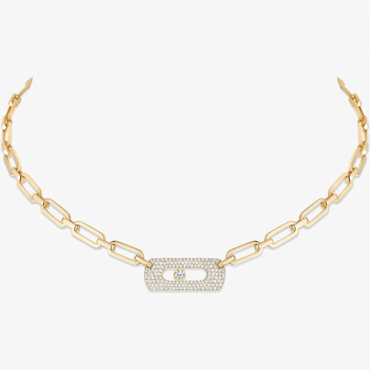 18KY MY MOVE CURB NECKLACE