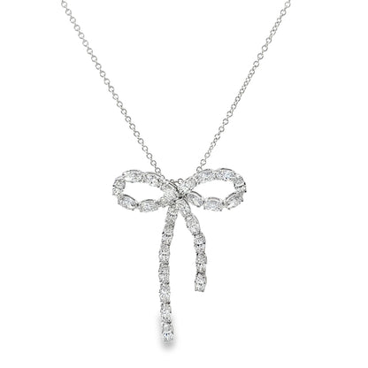 RAHAMINOV 18KW DIAMOND BOW NECKLACE