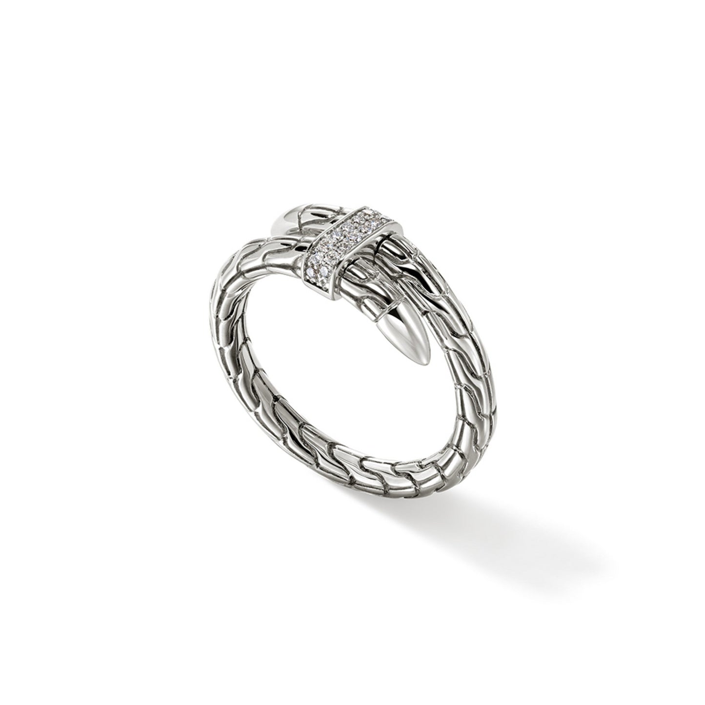 SS SPEAR DIAMOND RING