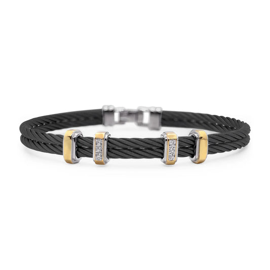 ALOR MENS MULTI STATION DIAMOND BRACELET