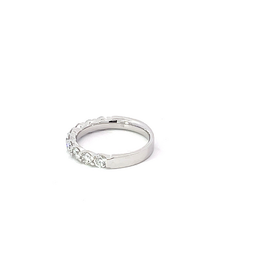 PETITIE PLATIUM DIAMOND HALFWAY BAND