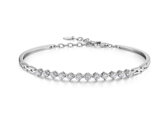 18KW ESSENTIAL .33 TCW DIAMOND SOFT LINK BANGLE