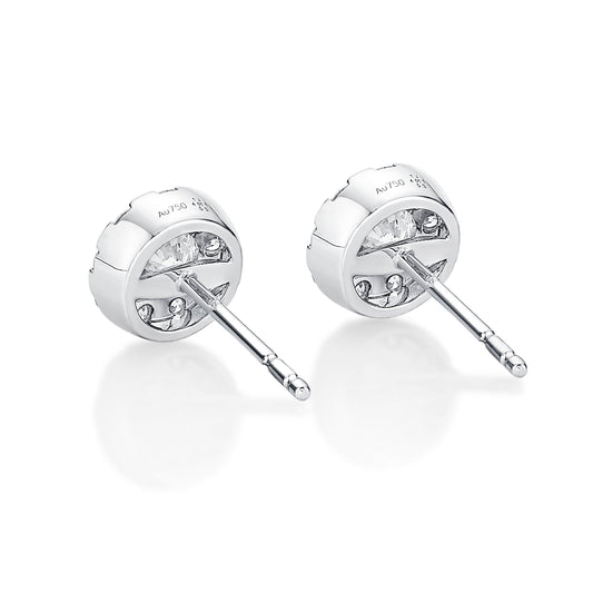18KW DIAMOND STUDS EARRINGS