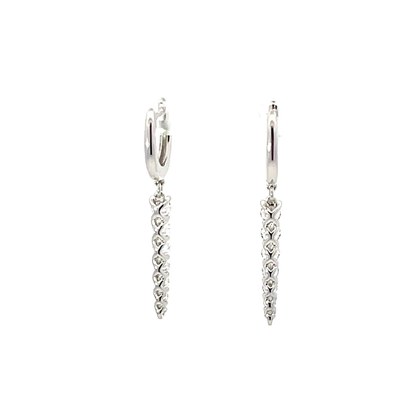 18KW DIAMOND IDENTITY DROP EARRINGS