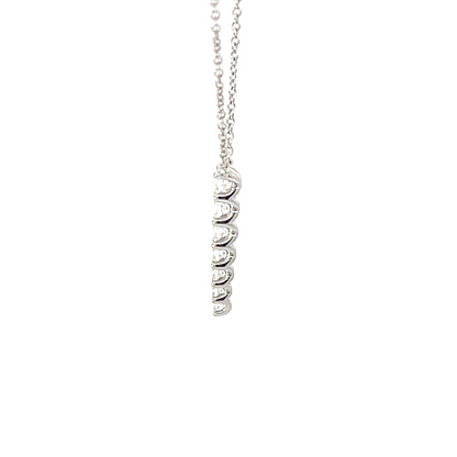 18KW DIAMOND IDENTITY PENDANT
