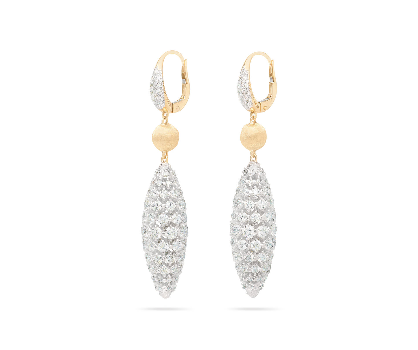 18KY AFRICA ALTA DIAMOND DROP EARRINGS