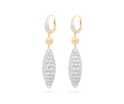 18KY AFRICA ALTA DIAMOND DROP EARRINGS